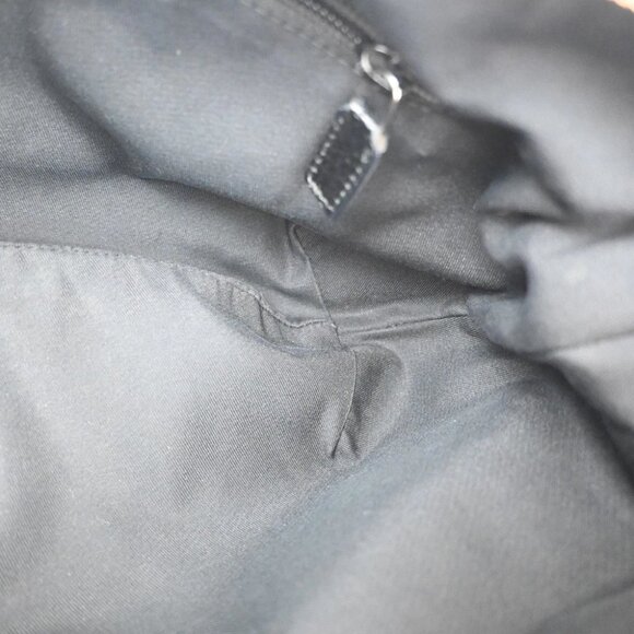 GUCCI Logo GG Pattern Sherry Shoulder Bag Canvas Leather Black Italy - Picture 15 of 16